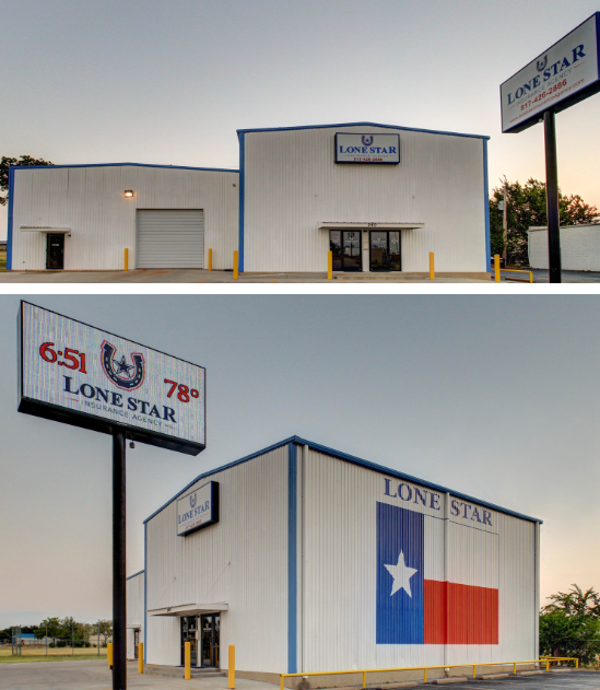 Exterior of Lone Star Agency
